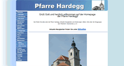 Desktop Screenshot of pfarre-hardegg.at