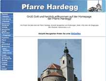 Tablet Screenshot of pfarre-hardegg.at